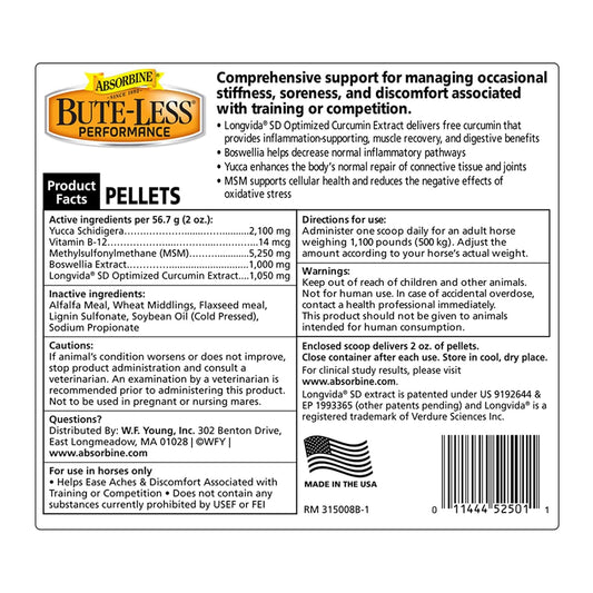 Pelet Penunjang Kenyamanan & Pemulihan Performa Bute-Less Absorbine 3,75 lbs.