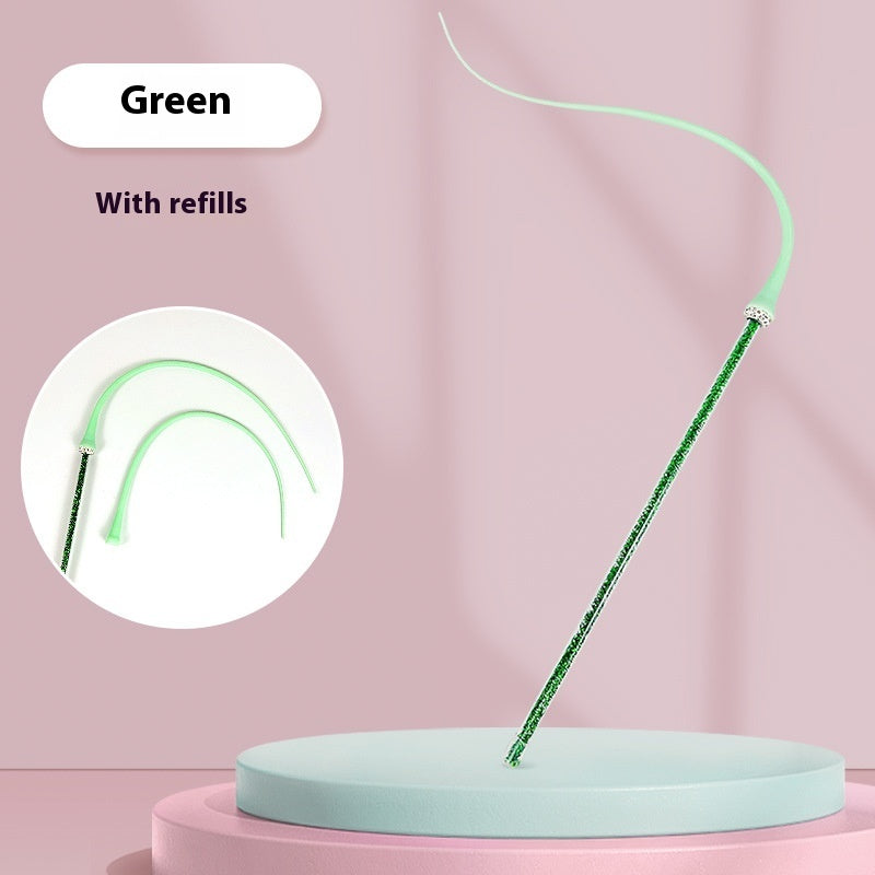 Pet Silicone Cat Teaser Simulation Replaceable