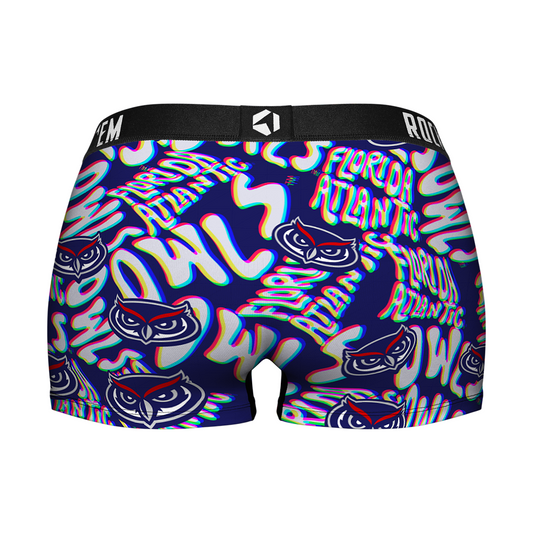 Women's Boy Shorts - FAU Owls - Twisted Wordmark