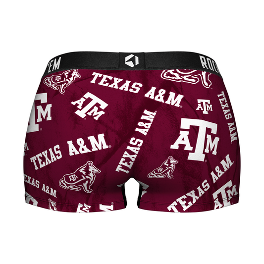 Women's Boy Shorts - Texas A&M Aggies - Logo All-Over