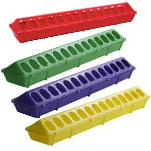 Little Giant Flip-Top Poultry Ground Feeder 20-Inch, Lime Green