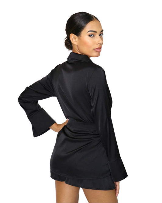 Blazer Top - Viscose Satin