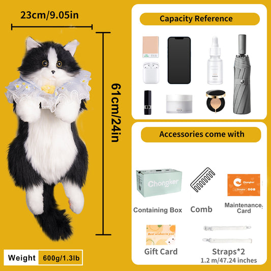 Ransel Kucing Tuksedo – Tas Lucu Pendamping Harian Penggemar Kucing