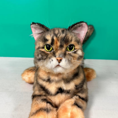 Plush leopard-print cat-Handmade Life-Size Companion & Pet Memorial