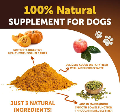 Pumpkin Powder for Dogs Digestive Fiber Supplement 8 oz