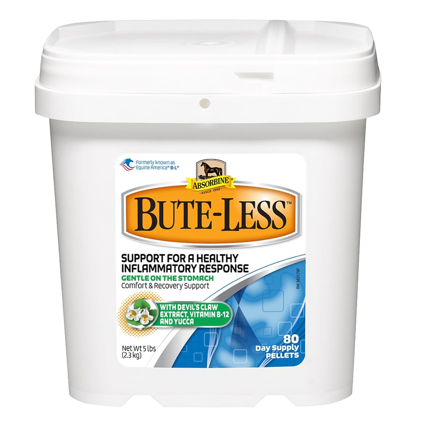 Absorbine Bute Less Pelet Dukungan Pemulihan Kuda 5 lbs.