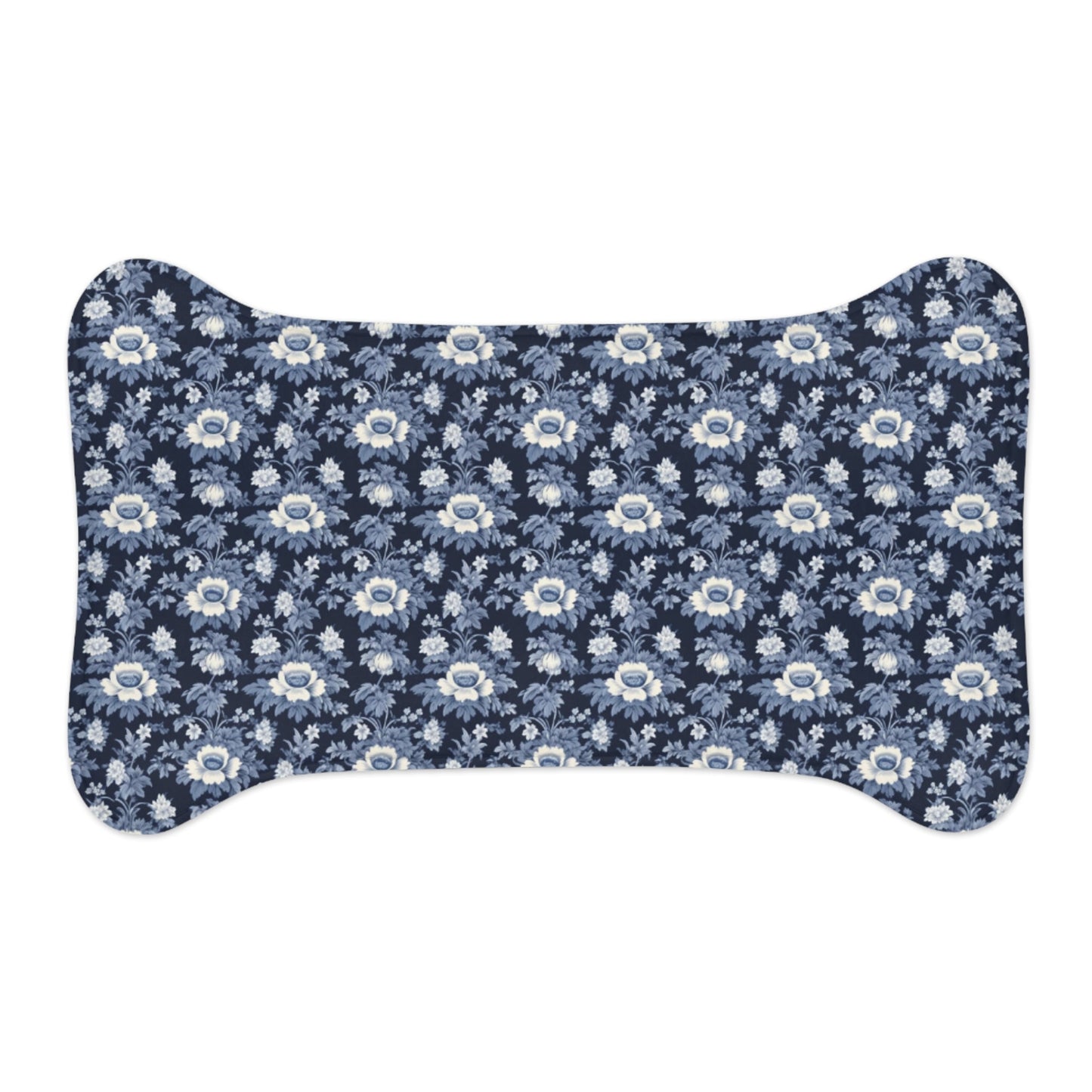 Midnight Blue Garden in Bloom - Pet Feeding Mat Pet Ze