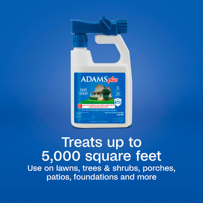 Adams Complete Indoor & Outdoor Flea Treatment System for XLarge Dogs 61–150 lbs Bundle
