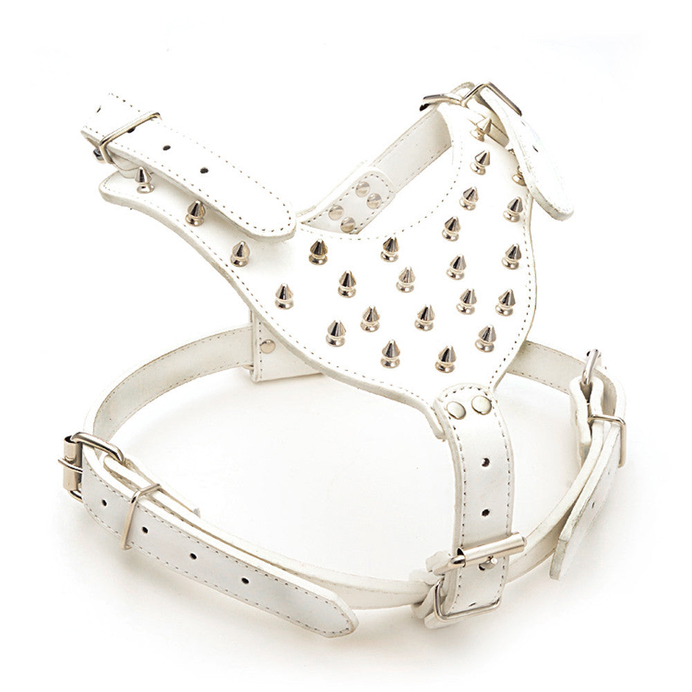 Large Dog Punk Style Rivet Chest Strap Explosion-proof Punch