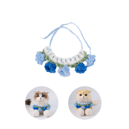 Syal Bellflower Biru untuk Kucing & Anjing Peliharaan