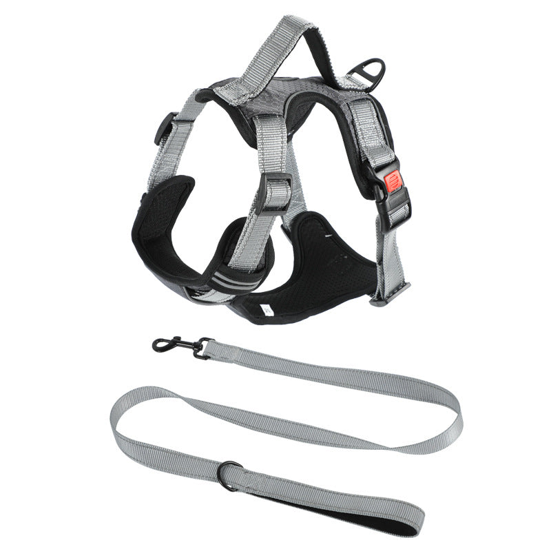 Dog Hand Holding Rope Vest Dog Chest Strap