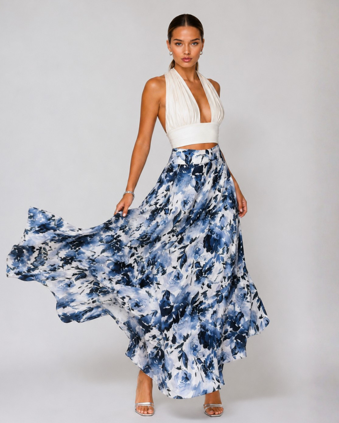 Show Skirt - Sapphire Bloom