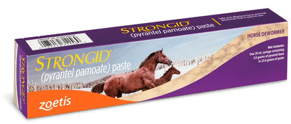 Strongid Paste Pyrantel Pamoate Horses Wormer Safe Foals Mares Care 20mL 3-Pack