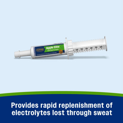 Farnam Apple Elite Electrolyte Paste for Horses Hydration Support Apple Flavor 60 cc