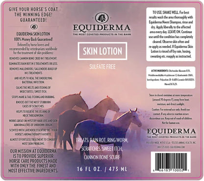Equiderma Equine Skin Care Lotion for Rain Rot & Horse Skin Care 16 oz.