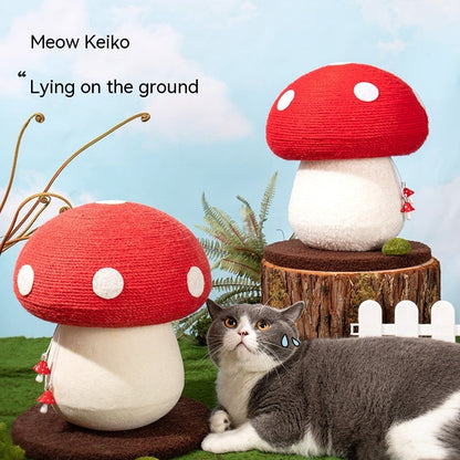 Cat Scratch Board Mushroom-shaped Sisal Vertical Wear-resistant