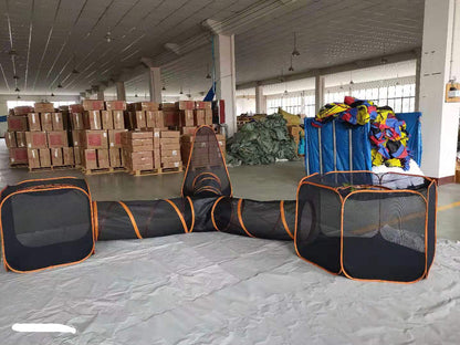 Pet Folding Toy Outdoor Game Channel Fence