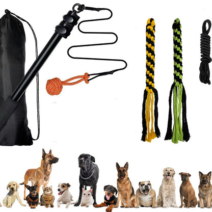 Telescopic Stick Dog Teasing Rod Toy Pet
