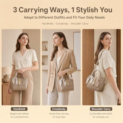 Women's shoulder bag, women's wallet, vintage handbag, synthetic leather crossbody bag with adjustable shoulder strap
