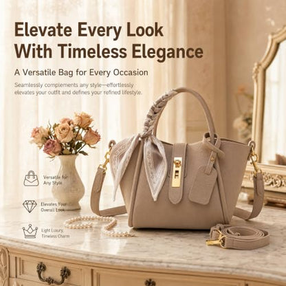 Women's shoulder bag, women's wallet, vintage handbag, synthetic leather crossbody bag with adjustable shoulder strap