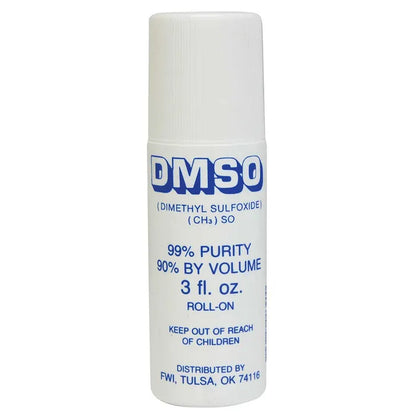 DMSO Roll On Dimethyl Sulfoxide 99% Solvent Roll-On Applicator 3 oz.