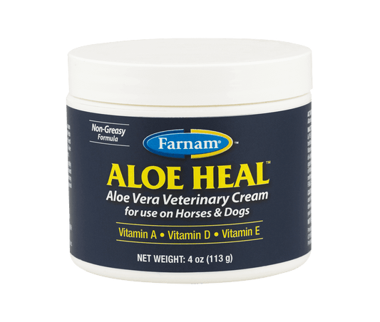 Farnam Aloe Heal Veterinary Cream 4 oz. Horses Dogs Wound Care Aloe Vera Healing