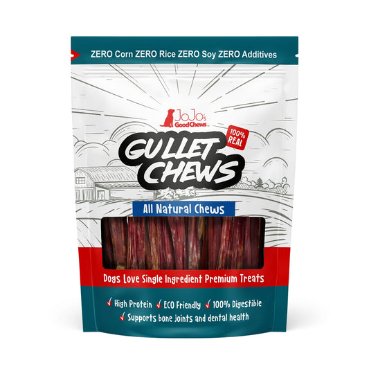 Camilan Anjing Stick Gullet Daging Sapi Alami – Lezat & Bergizi, Kunyahan Sehat – 6 Inci (Kemasan 5)