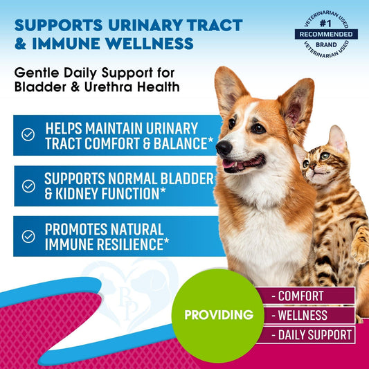 Obat Tetes Perawatan Infeksi Saluran Kemih Kucing & Anjing 60 ml Paket 2 Buah Dukungan Kandung Kemih Cranberry & D-Mannose