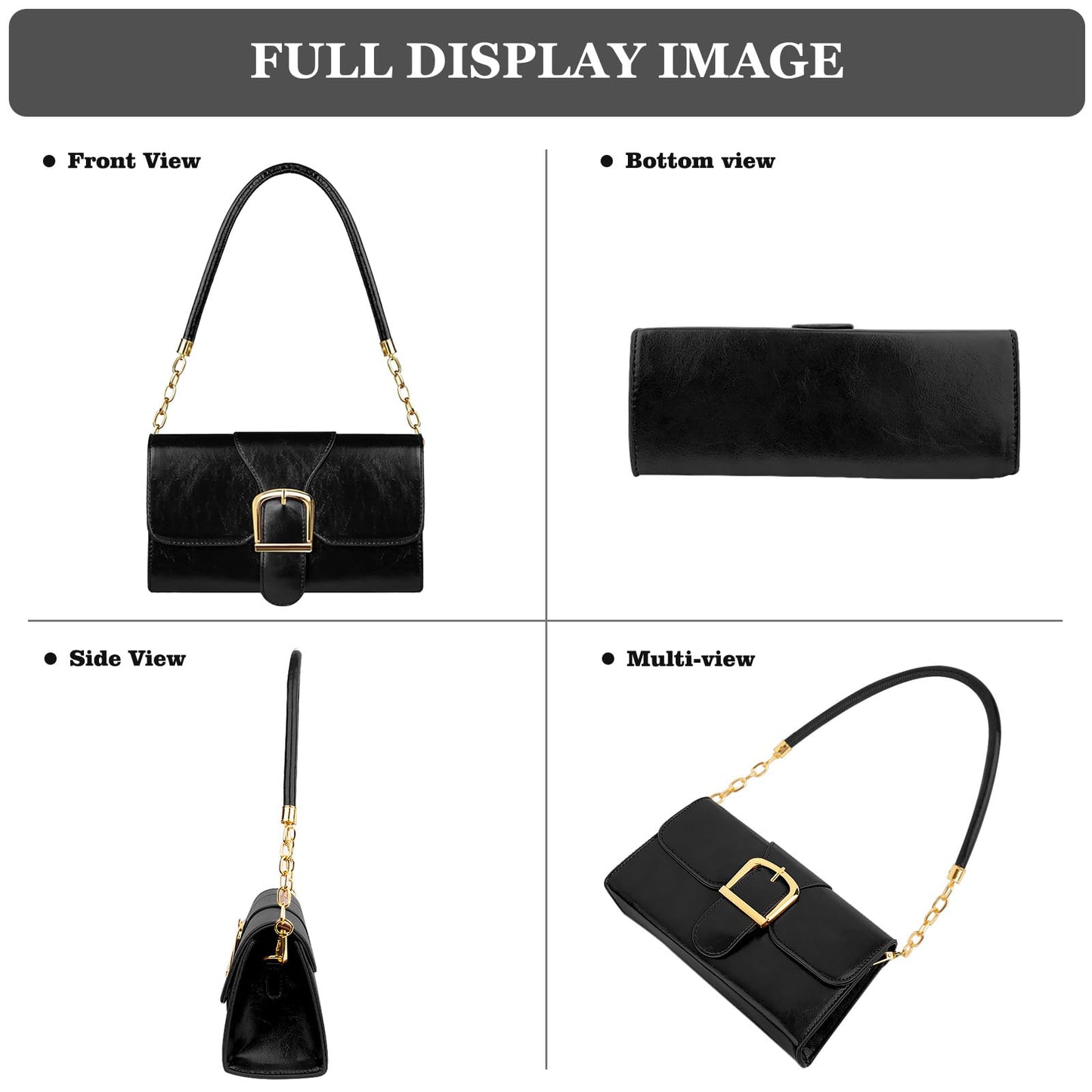 Shoulder Bag for Women, Faux Leather Women's Shoulder Handbags, Fashionable Tote Purses for Women