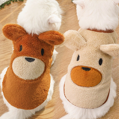 Fleece-lined Warm Pet Dog Clothes