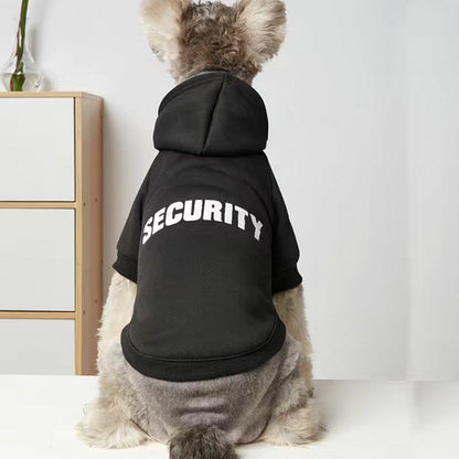 Solid Color Simple Warm Printed Pet Clothes
