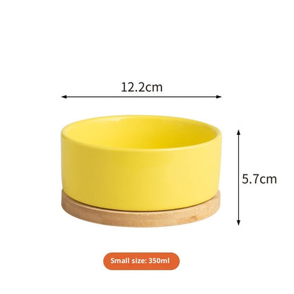 Constant Temperature Cat Ceramic Pet Heating Drinking Bowl