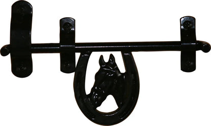 Horse Entrance Decor Bundle Coco Coir Horse Mat & Horse Head Door Latch
