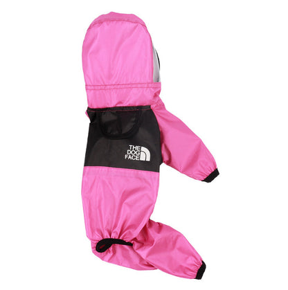Clothes on rainy days pet poncho