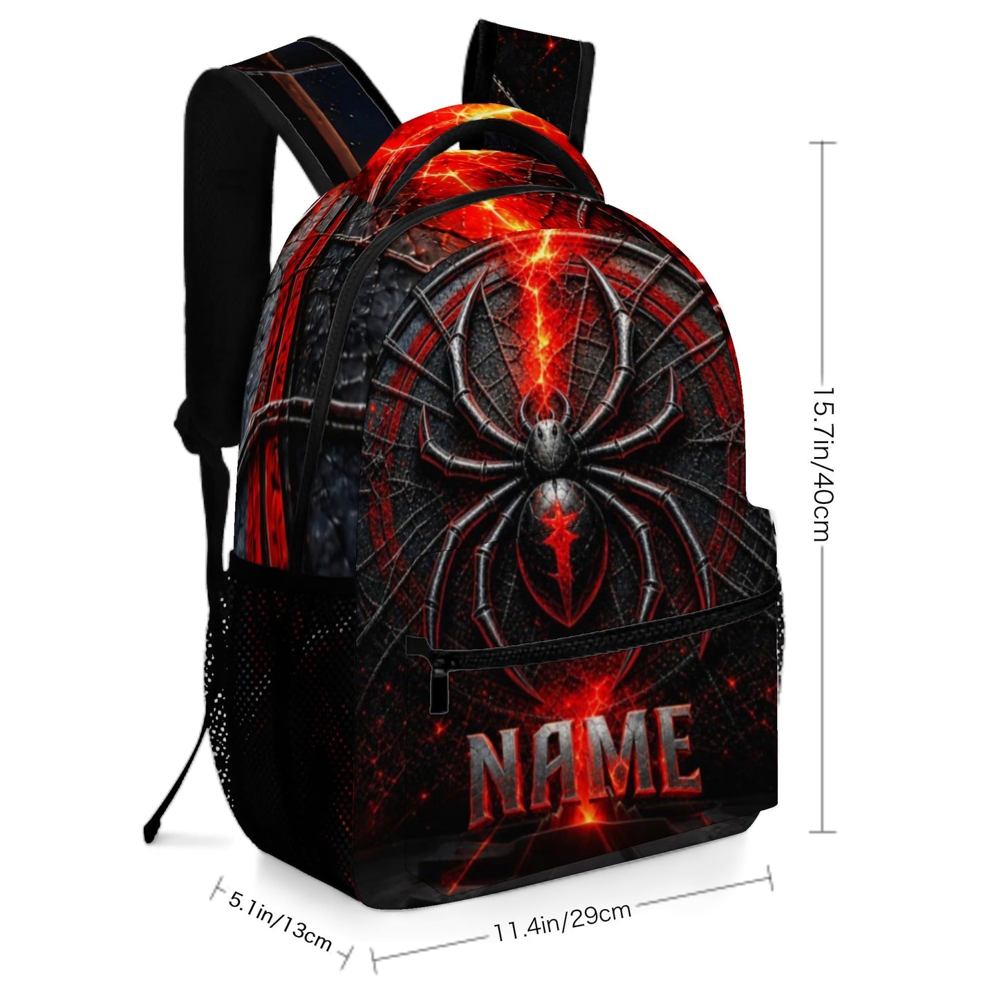 Purgmipth Custom Kids Backpack with Name for Boys Girls, Back to School 18" School Bag Sets with Lunch Bag