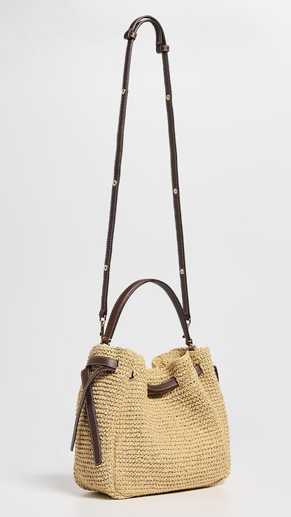 Tory Burch Women's Romy Woven Bucket Bag