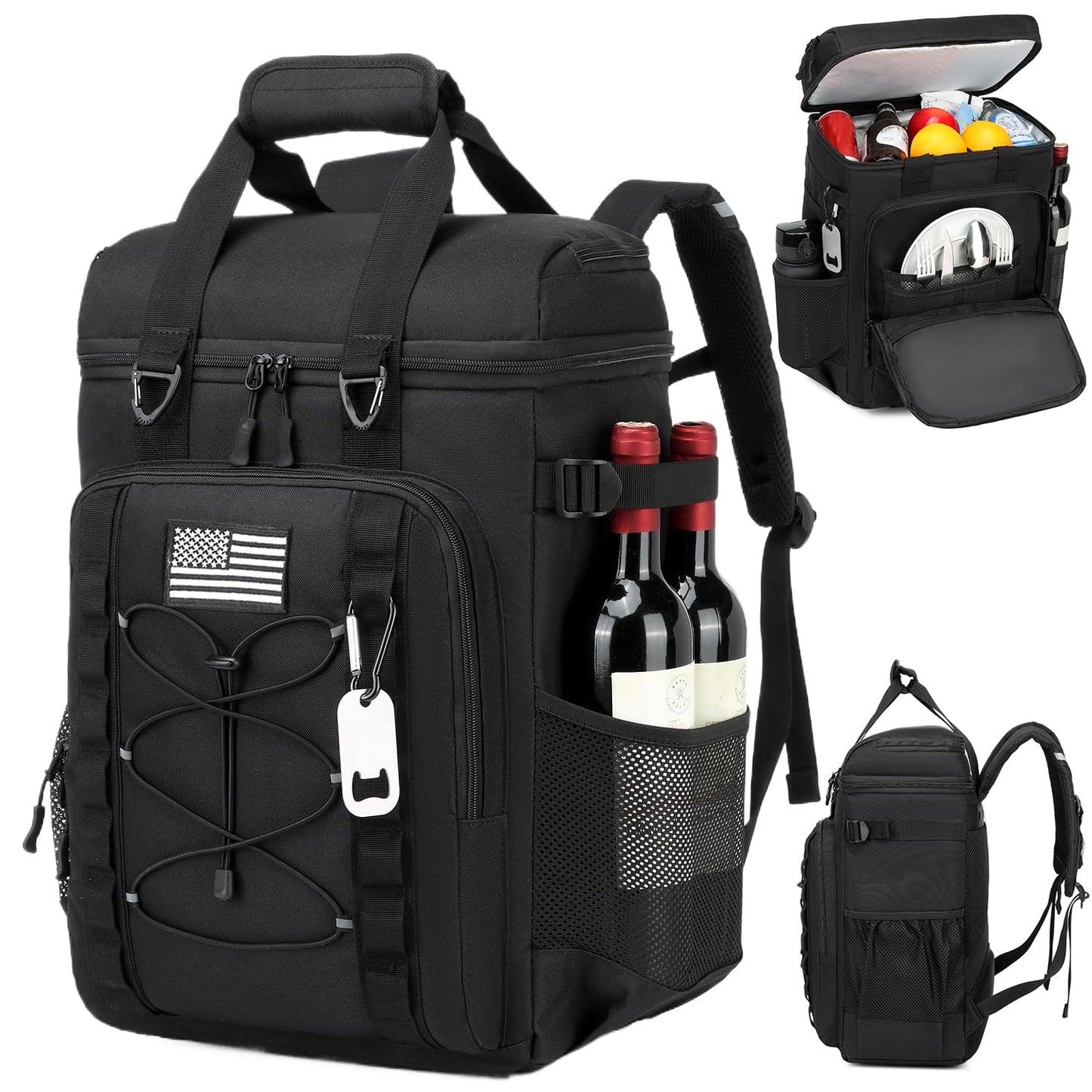 Tactical Cooler Backpack for Men, 42L Large Insulated Backpack for Travel