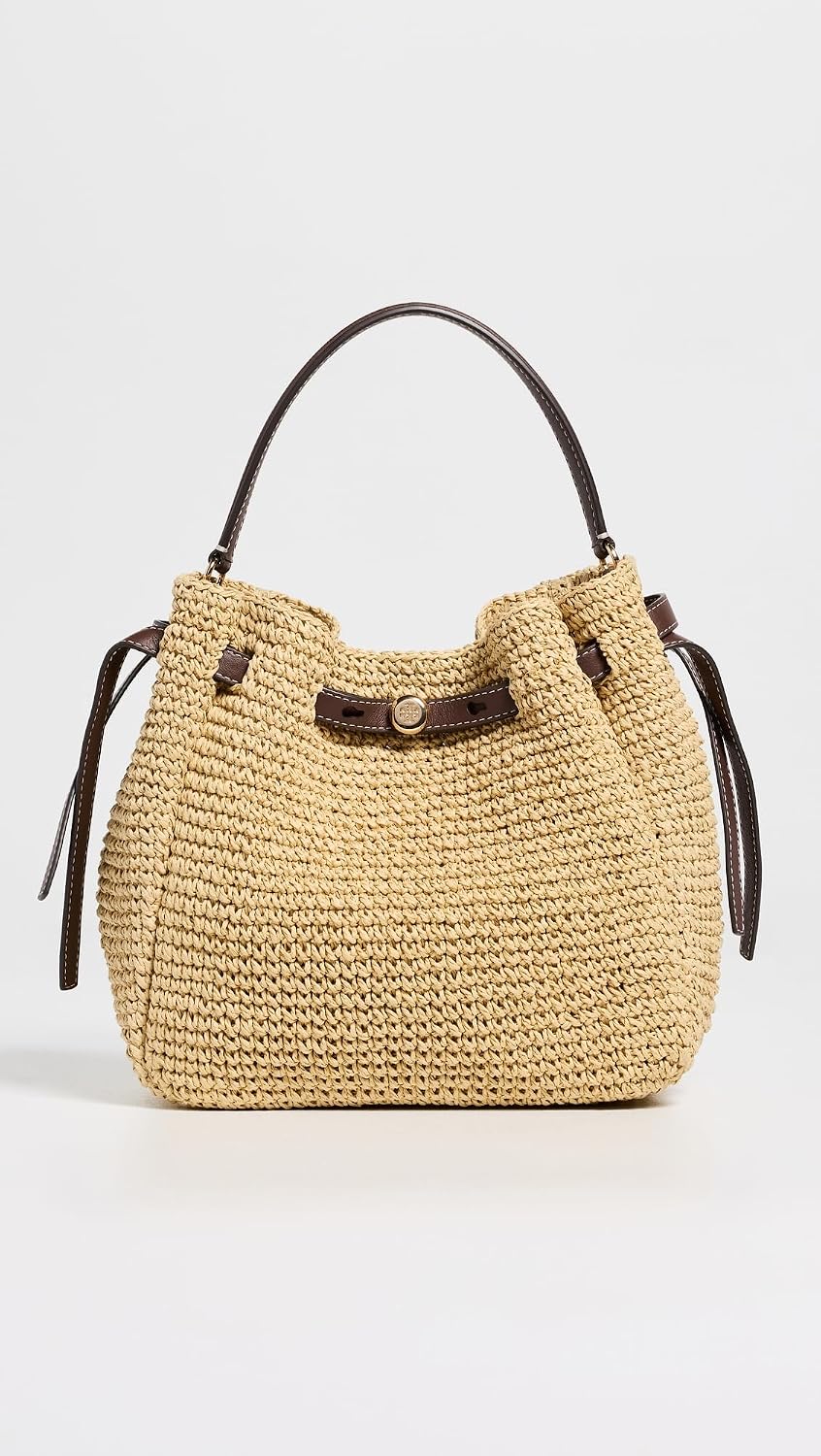 Tory Burch Women's Romy Woven Bucket Bag
