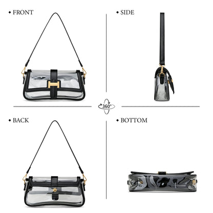 KKXIU Shoulder Bag for Women Small Hobo Handbag Mini Retro Clutch Purses