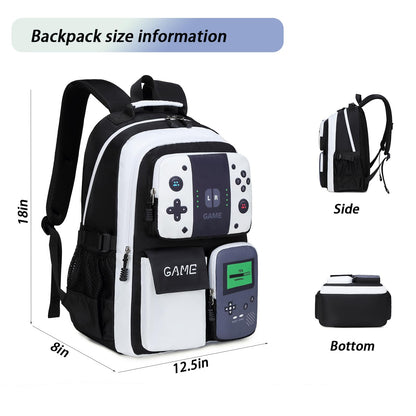 Boys Backpack Kids Bookbag TeensSchool Bag LuminousGame Large capacity bag