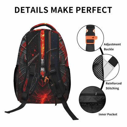 Purgmipth Custom Kids Backpack with Name for Boys Girls, Back to School 18" School Bag Sets with Lunch Bag