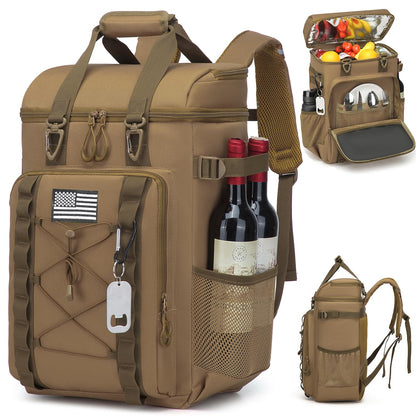 Tactical Cooler Backpack for Men, 42L Large Insulated Backpack for Travel