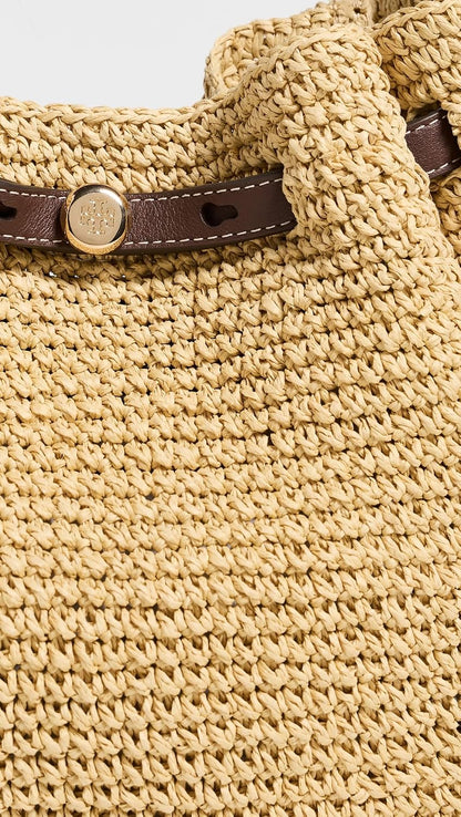 Tory Burch Women's Romy Woven Bucket Bag