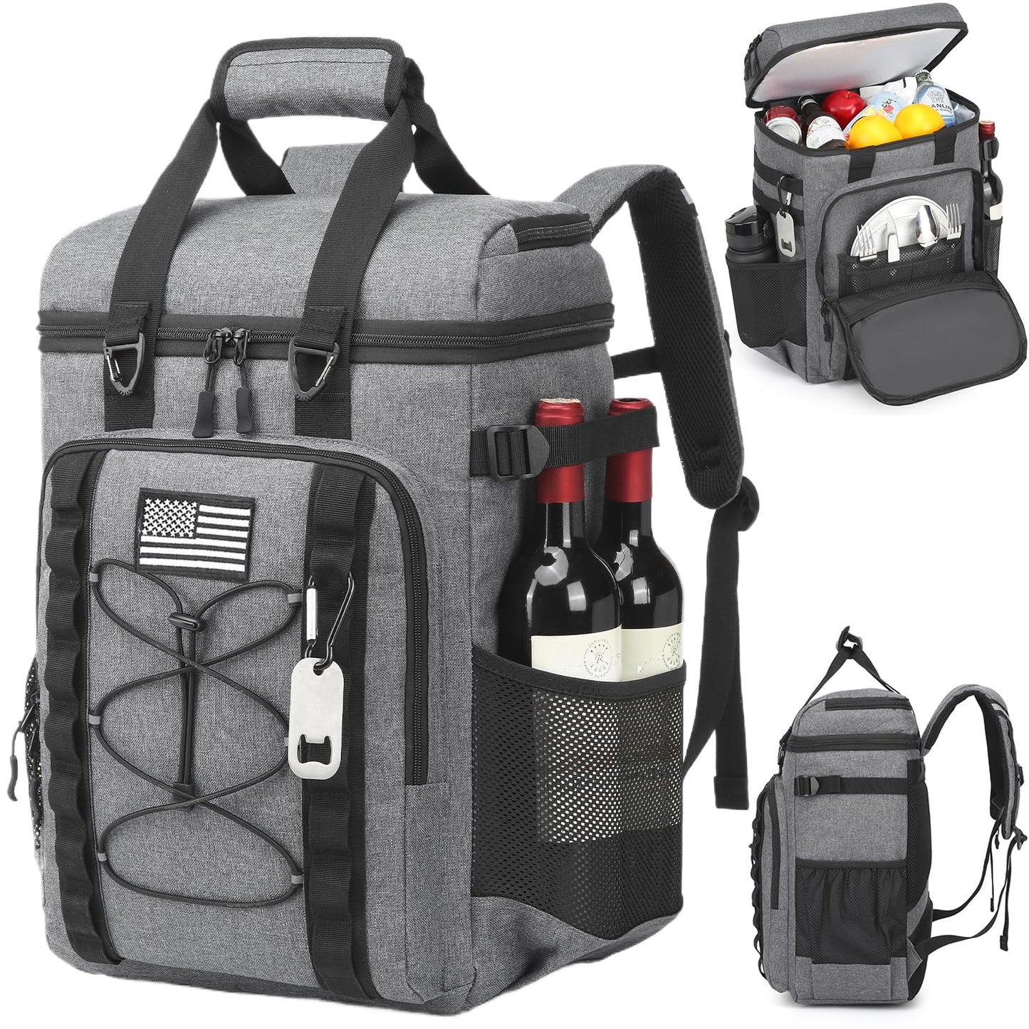Tactical Cooler Backpack for Men, 42L Large Insulated Backpack for Travel