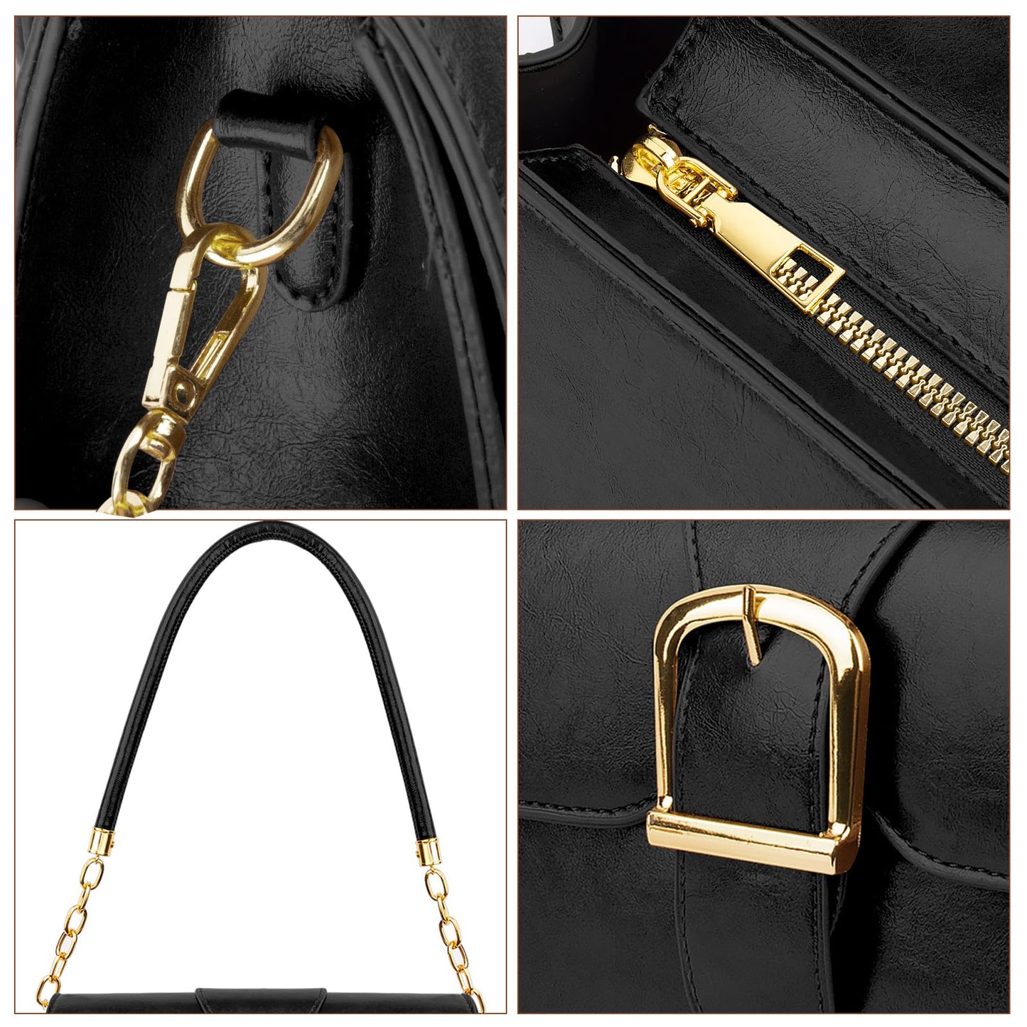 Shoulder Bag for Women, Faux Leather Women's Shoulder Handbags, Fashionable Tote Purses for Women