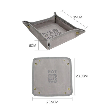 Foldable Canvas Easy To Clean Pet Portable Food Bowl
