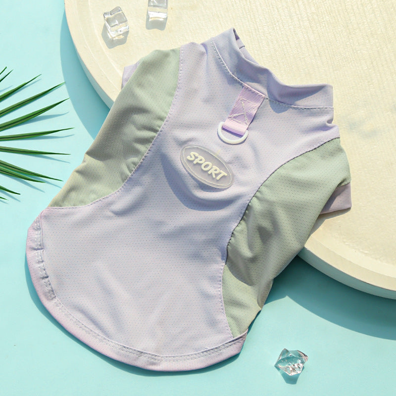 Ice-silk Vest For Small And Medium-sized Dogsoutdoor Sun Protection Pet Clothing