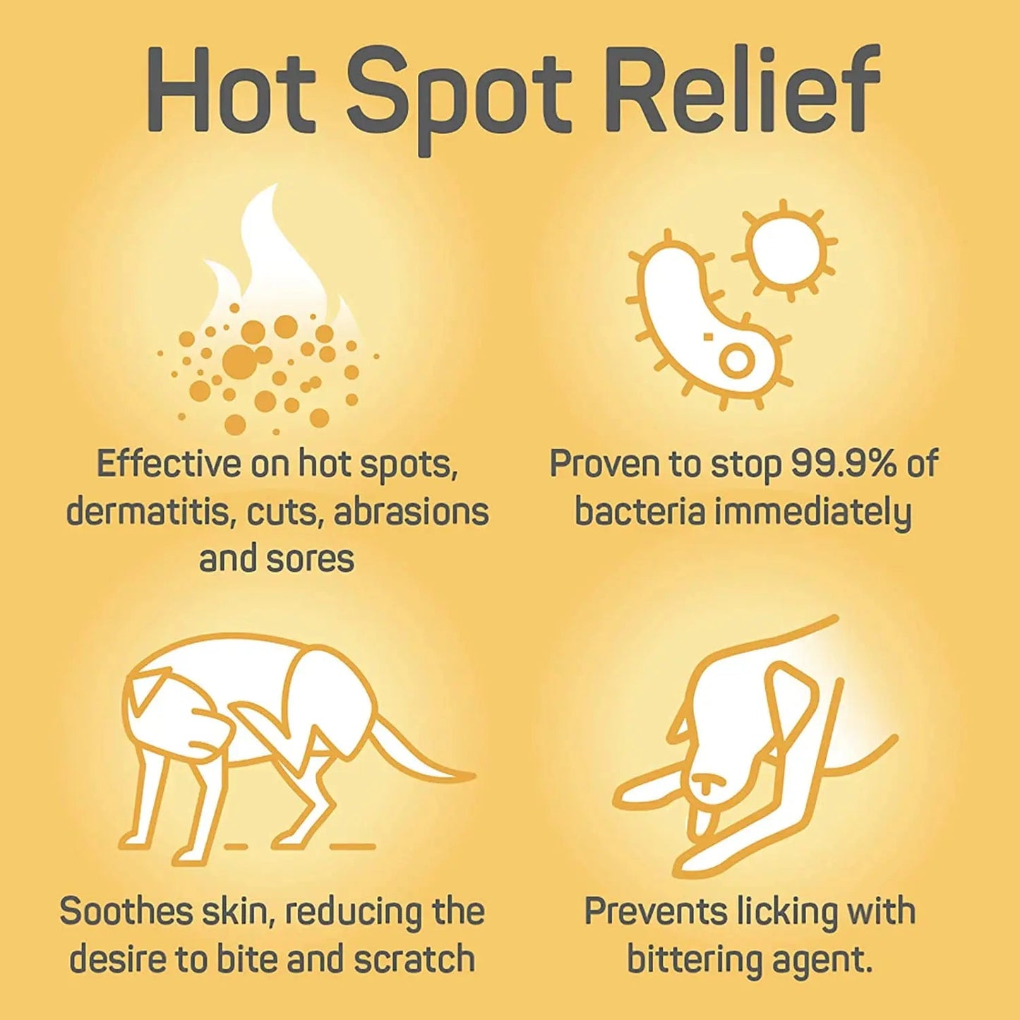 Absorbine Silver Honey Spray Gel Dogs Cats Hot Spot Wound Care Antibiotic-Free 8 oz.