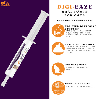 Piccardmeds4pets Digi-Eaze Probiotic Pasta untuk Kucing Dosis Mudah 220 Gram