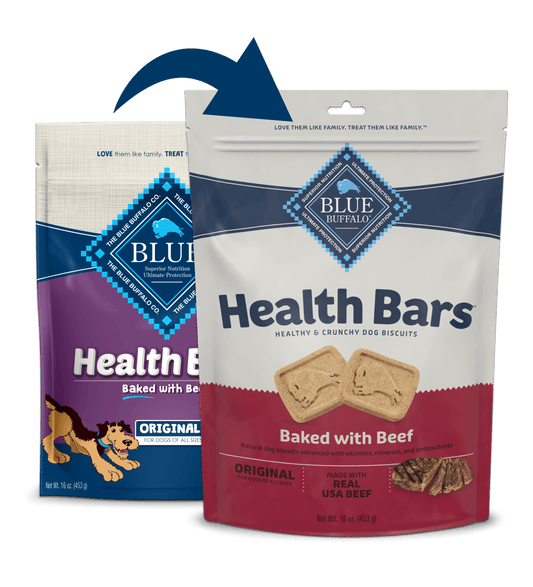 Biskuit Anjing Renyah Blue Buffalo Blue Health Bar Rasa Daging Sapi (16oz)